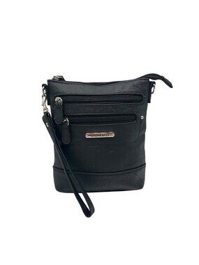 Stone and CO Black Leather Nancy 3 Bagger-Convertible  Crossbody Bag